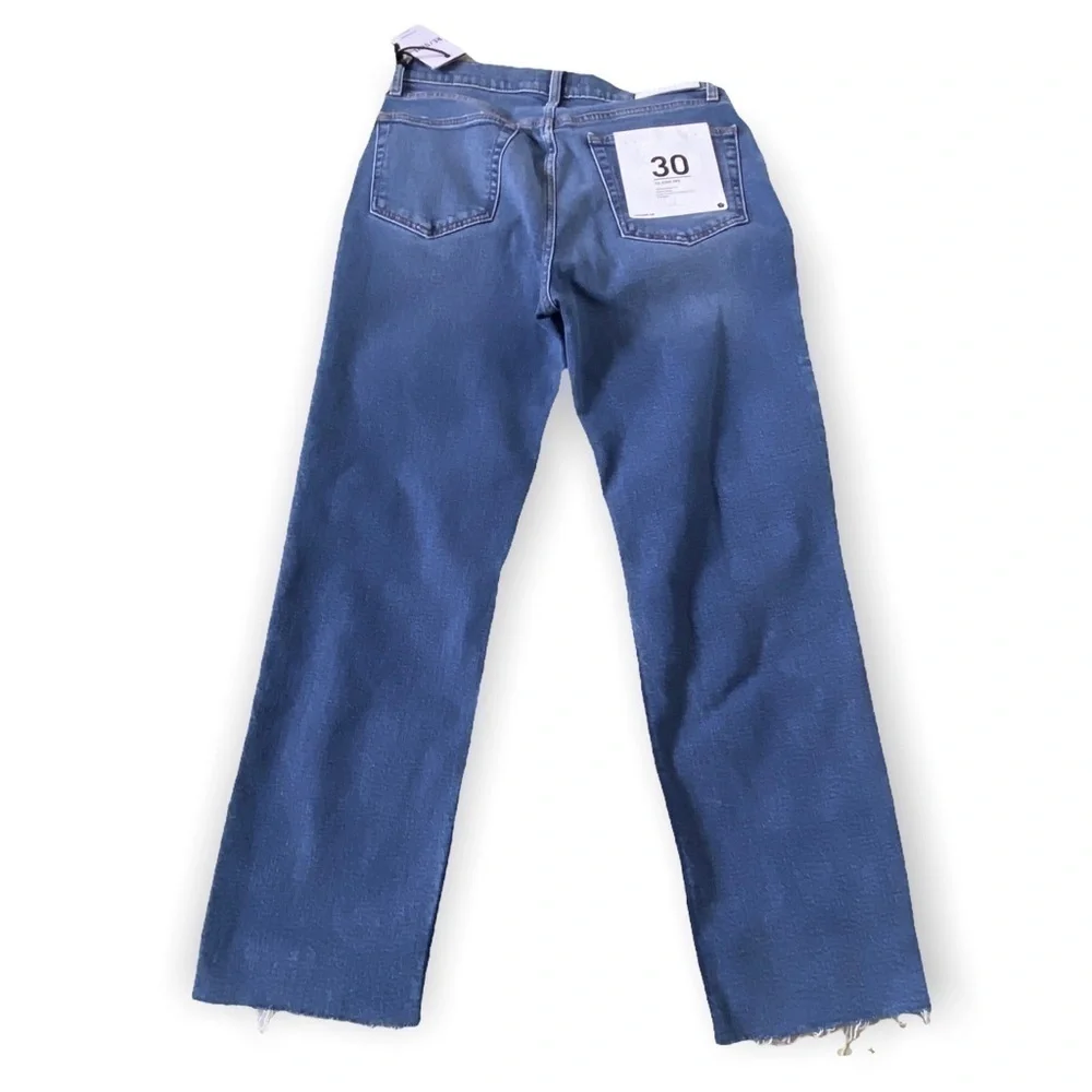 Re/Done High-Rise Distressed Stovepipe Jeans, ankle, size 30, NWT